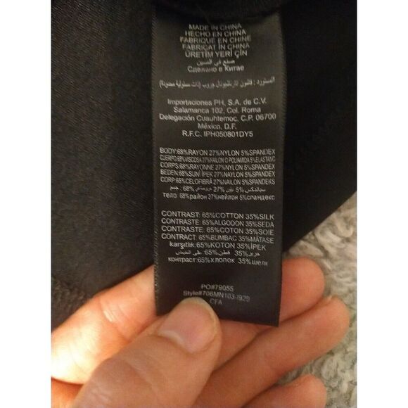 Bebe Vintage Lace Dress Sm Black Y2K Cottage Core Ruffled Feminine - Picture 11 of 11